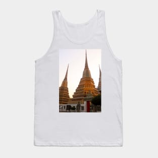 Second entrance view to Phra Chedi Rai with two guardians Tank Top